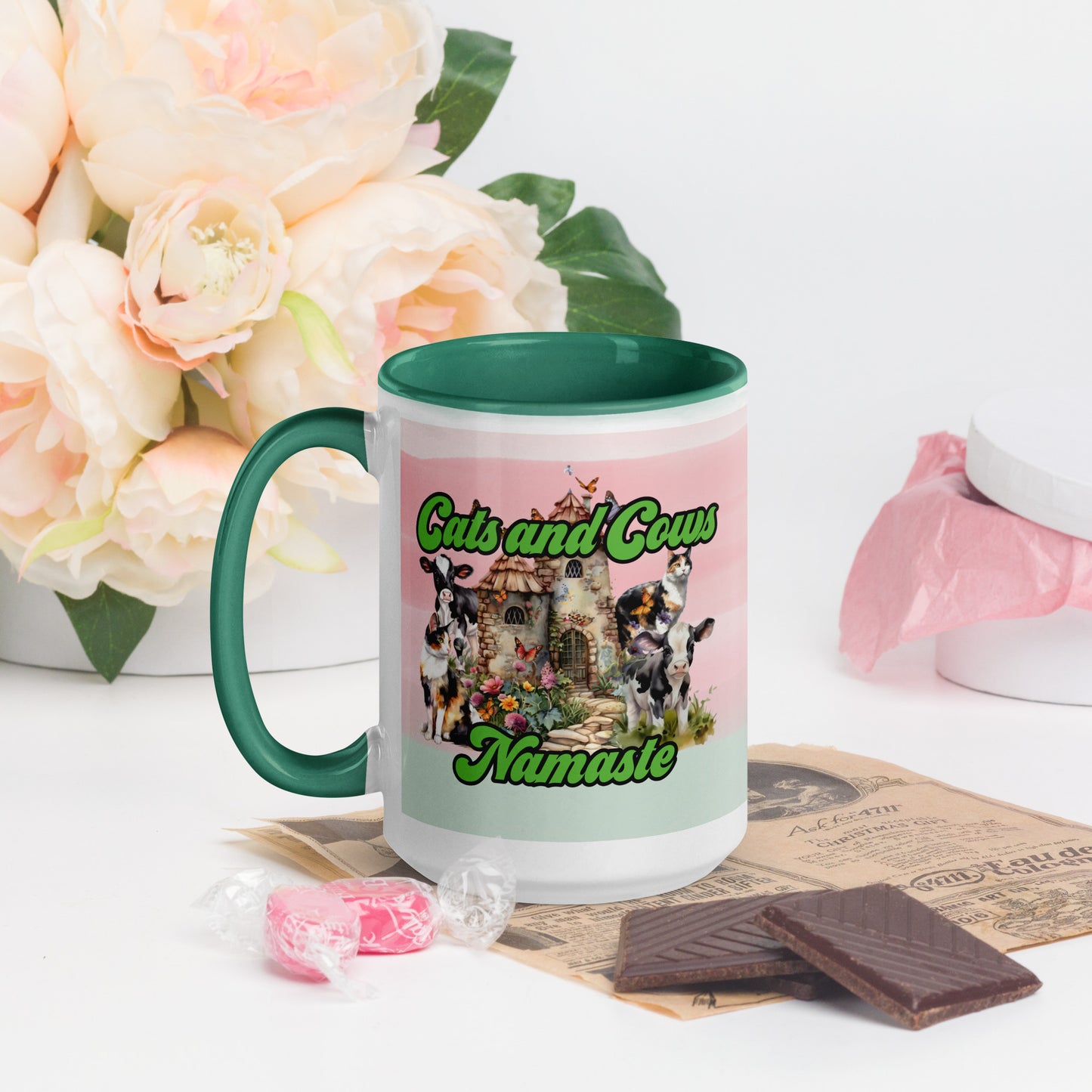 "Cats and Cows" 15 oz. Yoga Mug