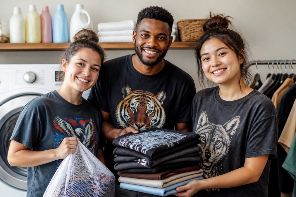 How to Wash Graphic Tees Without Ruining the Print